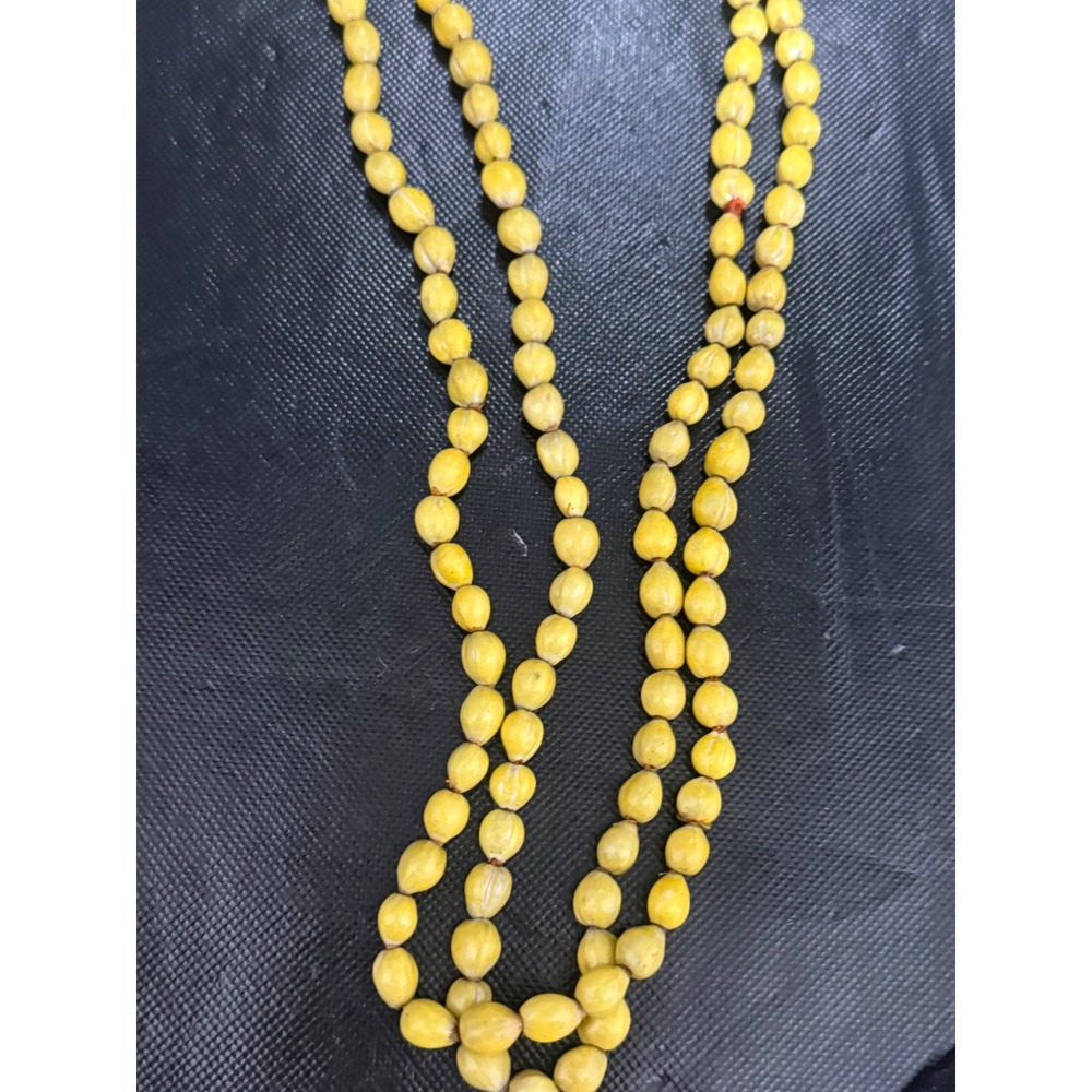 Share Hawaii Wedding / Graduation Kukui Nut Lei Luau Hula Necklace ~ BEIGE